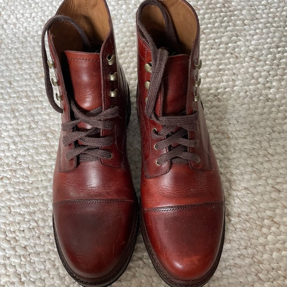 J. Crew Leather Boots - Never worn - size 8